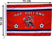 Holland Oranje vlag met Leeuw - 70 x 50 cm  - EK - WK - Voetbalvlag - voetbal