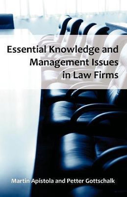 Essential Knowledge and Management Issues in Law Firms - cover