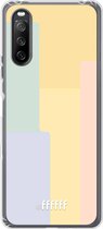 6F hoesje - geschikt voor Sony Xperia 10 III -  Transparant TPU Case - Springtime Palette #ffffff