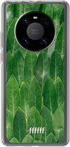 6F hoesje - geschikt voor Huawei P40 Pro -  Transparant TPU Case - Green Scales #ffffff