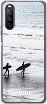 6F hoesje - geschikt voor Sony Xperia 10 III -  Transparant TPU Case - Surfing #ffffff