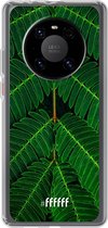 6F hoesje - geschikt voor Huawei P40 Pro -  Transparant TPU Case - Symmetric Plants #ffffff