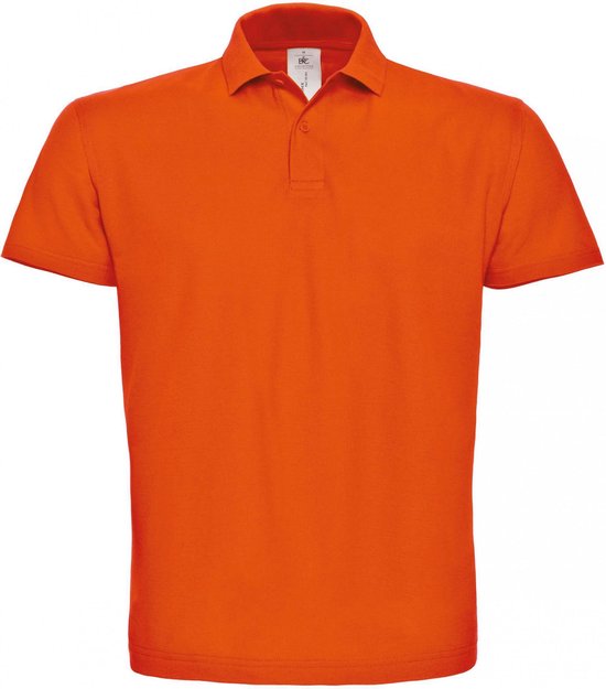 B C Heren Oranje Polo REGULAR FIT Maat XXXL 3XL 100 Katoen bol