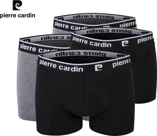 Pierre Cardin - Sous-vêtements masculin 4-Pack - 95% Katoen - Caleçon - Combo Grijs/ Zwart - Taille XXL