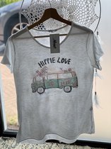 Hippie Love T-shirt - 100% Katoen - Ibiza T-shit - Bohemian T-shirt - Summer T-shirt - Zomer T-shirt - Dames
