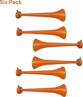 Koningsdag Vuvuzela Oranje Toeter - 40 cm lang - WK toeter - Sixpack (6 stuks)