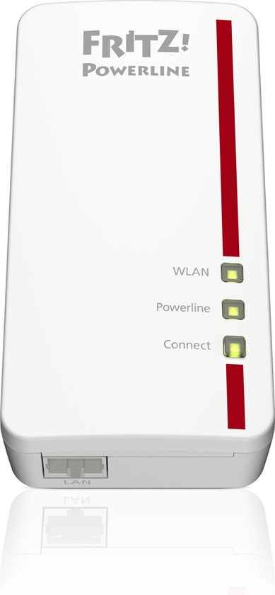 FRITZ!Powerline 1260 Set - Powerline-adapter - 1200 Mbps - WiFi 5 - 400 + 866 Mbps - 2-Pack