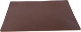 Cosy&Trendy placemat leder look - Bruin - 43 x 30 cm - Set-12