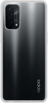Hoesje Geschikt voor OPPO A74 5G Hoesje Siliconen Cover Case - Hoes Geschikt voor OPPO A74 5G Hoes Back Case - Transparant