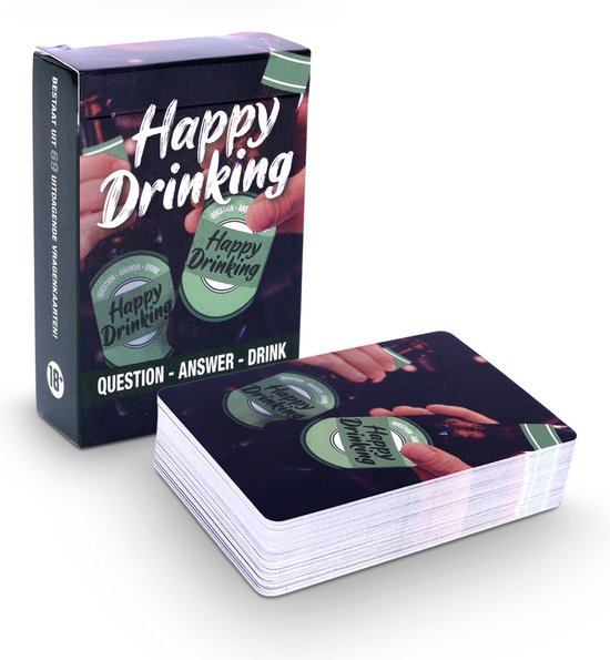 Happy Drinking - Drankspel, Speelkaarten, Kaartspel, Party game, 18+