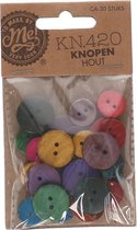 Gekleurde houten knopen | Knopen gekleurd | Knoop | Hobby | Crafts | Handwerken | Knutselen | Naaien
