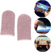 Pockinity Handschoen Gaming - 4x Stuks - Finger Sleeve - Gaming Gloves - Vingerhoesjes gamen - Thumb Grips - Pubg - Roze