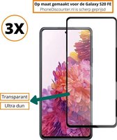 Fooniq Screenprotector Transparant 3x - Geschikt Voor Samsung Galaxy S20 FE