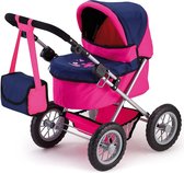 Bayer - Poppenwagen - Speelgoed kinderwagen in blauw en roze