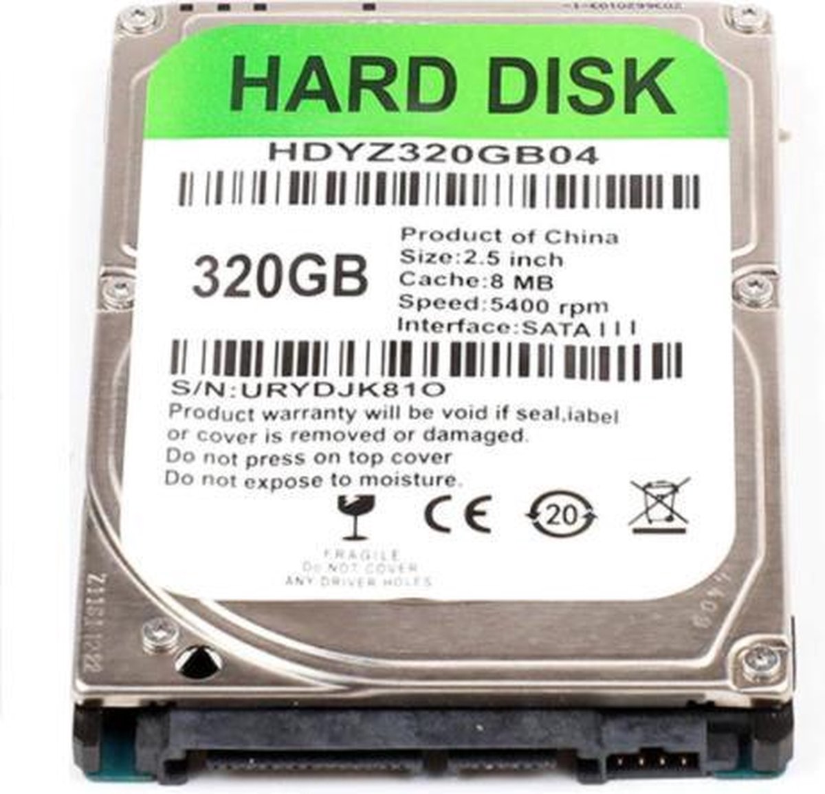 320 GB Harde Schijf Sata 2.5 Inch Mechanische laptop Hdd 8Mb Cache 5400Rpm  Snelheid... | bol