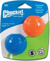 Chuckit - Strato Hondenbal - Speelgoed voor honden - Rubberen bal - Stuitert - 5CM 2 Ballen