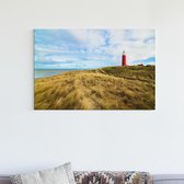 Canvas Schilderijen - De Vuurtoren van Texel - 90x60 cm | Wanddecoratie | Fotoprint op Canvas | Canvas Schilderij | Woondecoratie voor Woonkamer, Slaapkamer, Kantoor, Gang