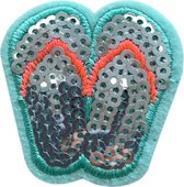 Slippers strijk embleem - patch - patches - stof & strijk applicatie