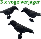 3 x Duivenverjager Kraai - Vogelverschrikker - Vogelverjager - Kunststof Kraaien