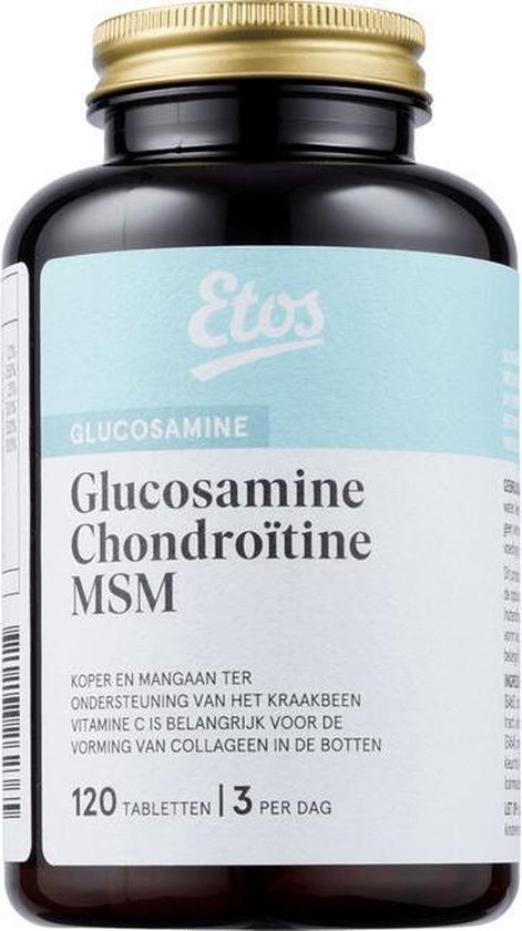 Boekhouding Schuldenaar Voldoen Etos Glucosamine Chondroitine MSM Voedingssupplement - 120 tabletten |  bol.com