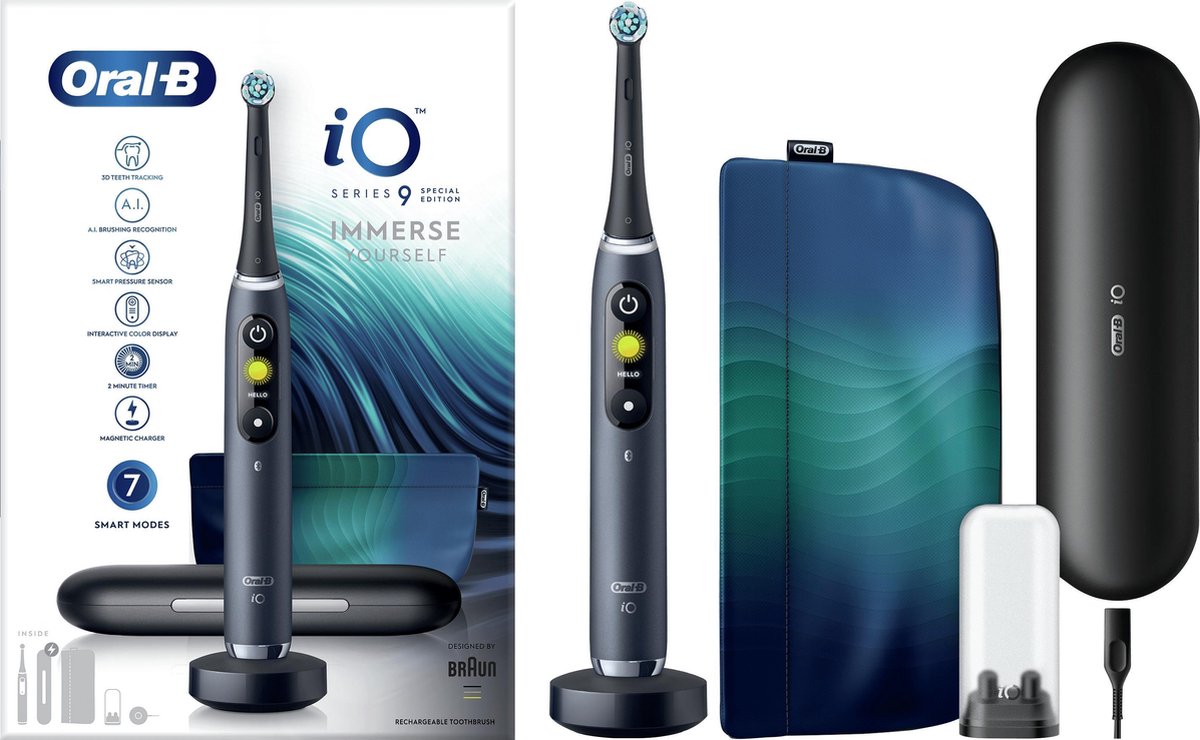 Oral-B iO9 - Elektrische Tandenborstel - Black Onyx Special Edition
