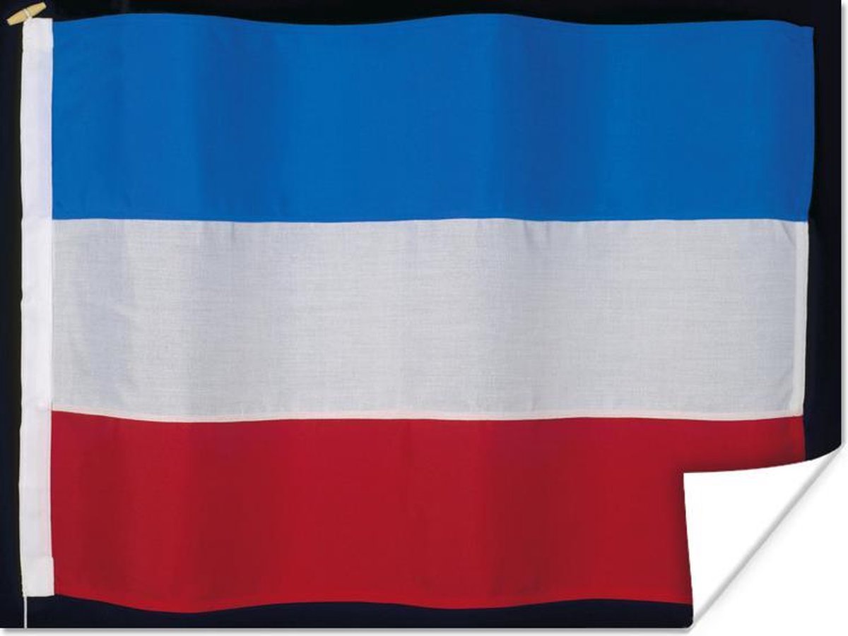 Poster De vlag van Joegoslavië 160x120 cm XXL