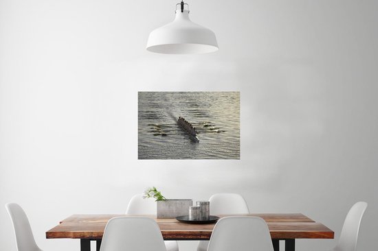 Affiche d'entraînement groupe de rameurs 90x60 cm - Tirage photo sur Poster (décoration murale salon / chambre) / Affiche de Sport