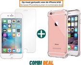 iphone 6 anti shock hoes | iPhone 6 A1549 siliconen case | iPhone 6 anti shock case transparant | beschermhoes iphone 6 apple | iPhone 6 hoes cover hoes + iPhone 6 gehard glas scre