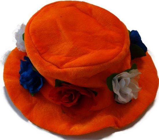 Chapeau fleur orange avec fleurs bleu blanc rouge | Championnat d'Europe de  Voetbal... | bol.com