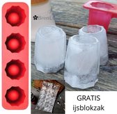✿BrenLux® Ijsblokmaker - Ijsblokjes - Ijsbekers - GRATIS ijsblokzak - Shotglazen in ijs - Mini ijsbekertjes - Partybekers - Ijsblokjesvorm - Ijsblokjes rond - Drankkoeling - Ijsblokjesvorm gl