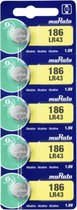 5 Stuks Sony / Murata LR43 Knoopcel Alkaline 1.5 V 110 mAh