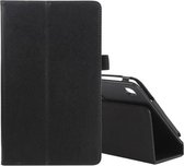 Voor Samsung Galaxy Tab A7 Lite T220/T225 Litchi Textuur Effen Kleur Horizontale Flip Lederen Case met Houder & Pen Slot (Zwart)