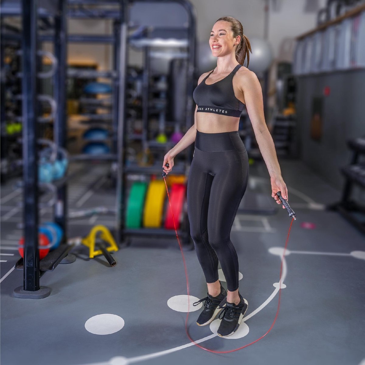 Jump Rope - Ruthless Athletes - Springtouw - Inclusief Instructie & Oefeningen Video - Springtouw Volwassenen - Speed Rope - Sport Springtouwen - Fitness - Thuis Sporten - Sportartikelen — afbeelding 5