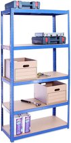 180cm x 90cm x 40cm, Blauw 5 Tier (175KG per plank), 875KG Capaciteit Garage Shed Opslag Rekken