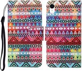 Voor iPhone XS Max Geschilderd patroon Horizontale flip-lederen hoes (tribale etnische stijl)