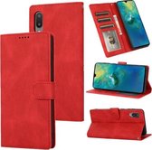 Voor Samsung Galaxy A02 (EU-versie) Fantasie Klassiek Huidgevoel Kalfsleer Textuur Magnetische gesp Horizontale Flip PU-lederen tas met houder & kaartsleuf & portemonnee (rood)