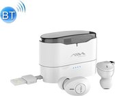 AIN MK-X50B TWS Bluetooth-oortelefoon in het oor met afneembare oplaaddoos en USB-oplaadkabel, ondersteunt HD-oproepen en master-slave-omschakeling en powerbank en automatisch koppelen (wit)