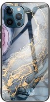 Beschermhoesje van abstract marmerpatroon voor iPhone 11 Pro (abstract goud)
