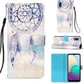 Voor Samsung Galaxy A02 / M02 3D Schilderen Horizontale Flip Leren Case met Houder & Kaartsleuf & Portemonnee & Lanyard (Fantasy Windgong)