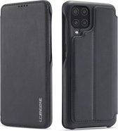 Voor Samsung Galaxy A12 5G LC.IMEEKE Hon Ancient Series horizontale flip lederen tas met houder en kaartsleuf (zwart)