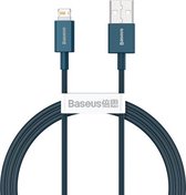 Baseus Superior-serie CALYS-A03 2,4 A USB naar 8-pins interface Snelle oplaadgegevenskabel, kabellengte: 1 m (blauw)