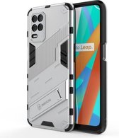 Voor OPPO Realme V13 5G Punk Armor 2 in 1 PC + TPU schokbestendig hoesje met onzichtbare houder (wit)