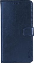Voor OnePlus 9 Pro idewei Crazy Horse Texture Horizontale Flip Leren Case met houder & kaartsleuven & portemonnee (blauw)