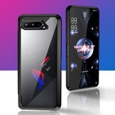 Voor Asus ROG Phone 5 Clear PC + TPU schokbestendige beschermhoes (zwart)