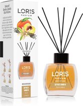 LORIS - Parfum - Geurstokjes - Huisgeur - Huisparfum - Peach & Vanilla - 120ml - BES LED