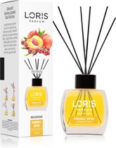 LORIS - Parfum - Geurstokjes - Huisgeur - Huisparfum - Raspberry & Peach - 120ml - BES LED