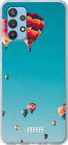 6F hoesje - geschikt voor Samsung Galaxy A32 4G -  Transparant TPU Case - Air Balloons #ffffff