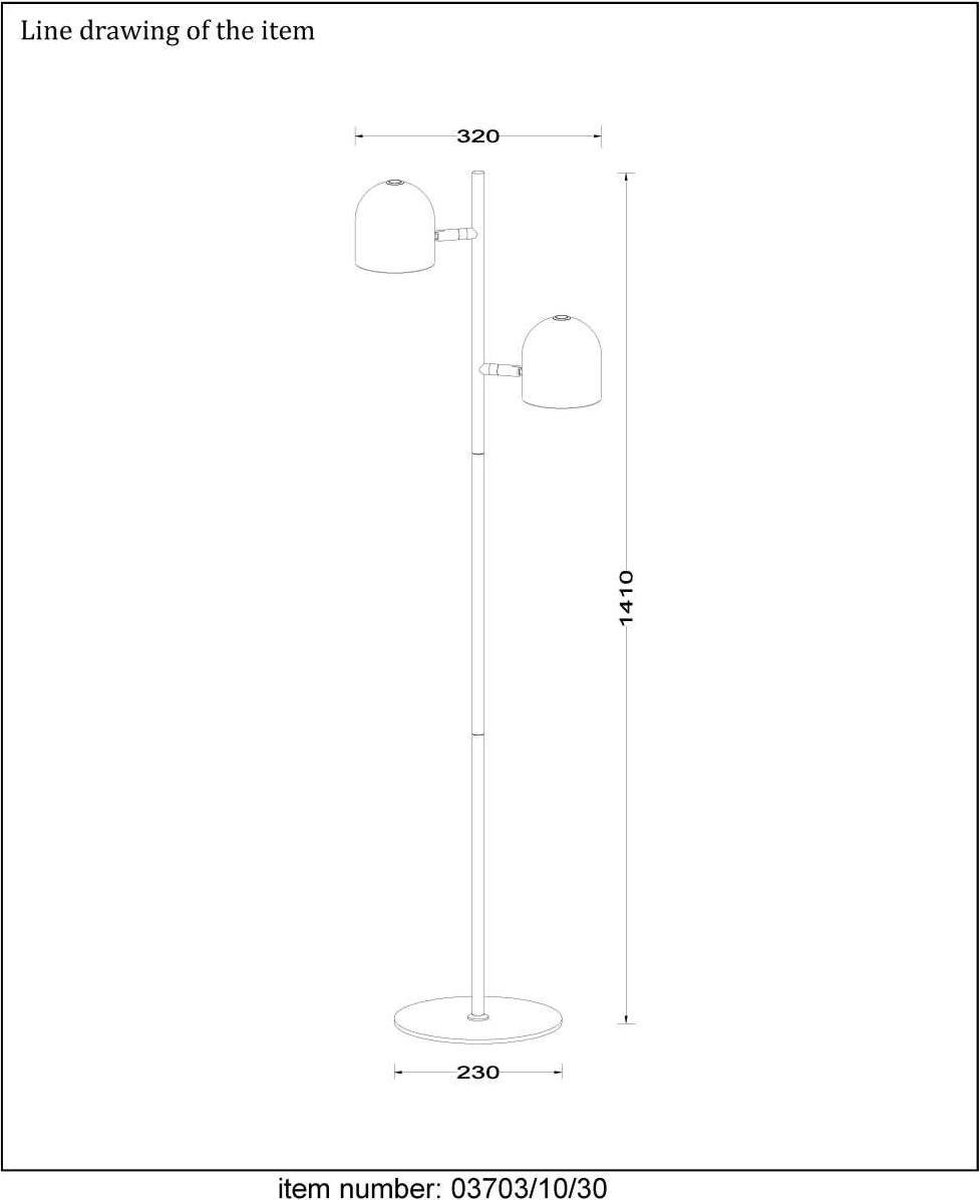 lood recept oogopslag Lucide SKANSKA - Vloerlamp - LED Dimb. - 2x5W 3000K - Zwart | bol.com