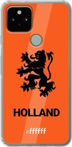 6F hoesje - geschikt voor Google Pixel 5 -  Transparant TPU Case - Nederlands Elftal - Holland #ffffff