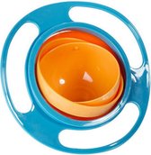 JUST23 Bébé - Vaisselle Bébé - assiette plate - 360 degrés - Blauw - Bol gyro